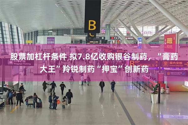 股票加杠杆条件 拟7.8亿收购银谷制药，“膏药大王”羚锐制药“押宝”创新药