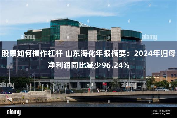 股票如何操作杠杆 山东海化年报摘要：2024年归母净利润同比减少96.24%