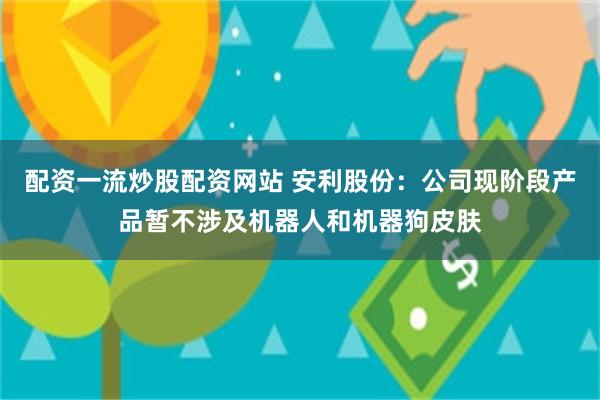 配资一流炒股配资网站 安利股份：公司现阶段产品暂不涉及机器人和机器狗皮肤