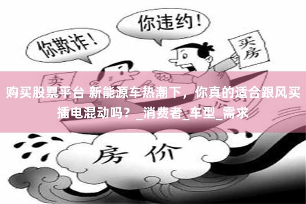 购买股票平台 新能源车热潮下，你真的适合跟风买插电混动吗？_消费者_车型_需求