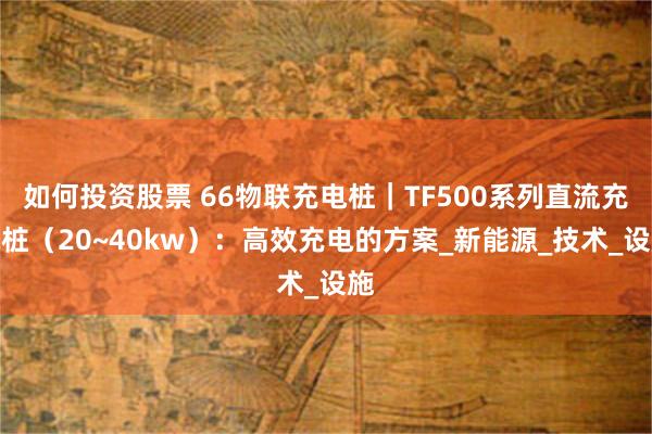 如何投资股票 66物联充电桩｜TF500系列直流充电桩（20~40kw）：高效充电的方案_新能源_技术_设施