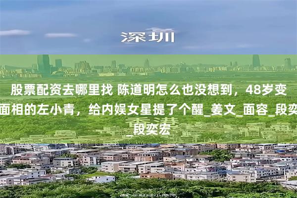 股票配资去哪里找 陈道明怎么也没想到，48岁变了面相的左小青，给内娱女星提了个醒_姜文_面容_段奕宏