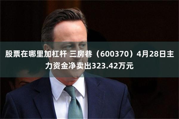股票在哪里加杠杆 三房巷（600370）4月28日主力资金净卖出323.42万元