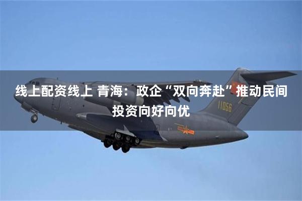 线上配资线上 青海：政企“双向奔赴”推动民间投资向好向优