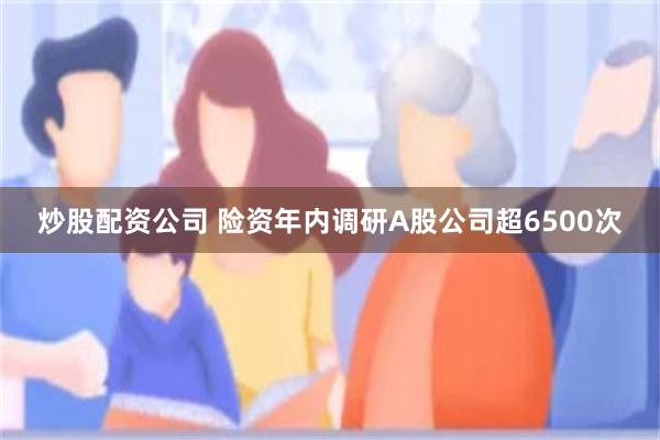 炒股配资公司 险资年内调研A股公司超6500次
