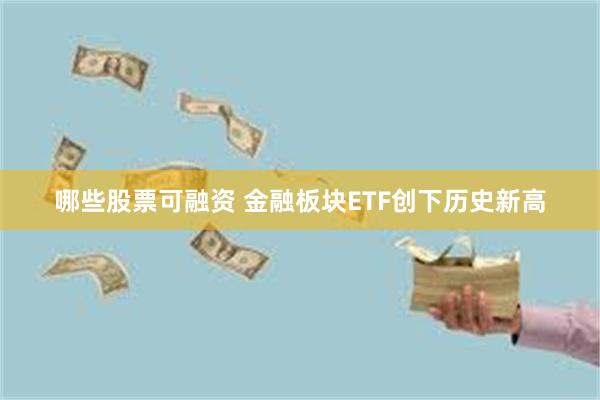 哪些股票可融资 金融板块ETF创下历史新高