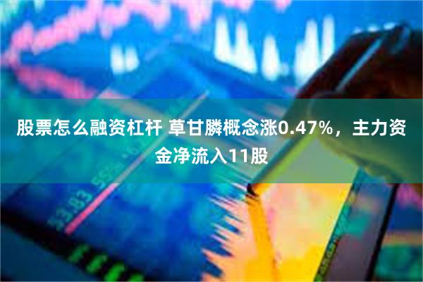股票怎么融资杠杆 草甘膦概念涨0.47%,主力资金净流入11股