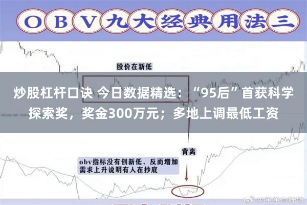 炒股杠杆口诀 今日数据精选：“95后”首获科学探索奖，奖金300万元；多地上调最低工资