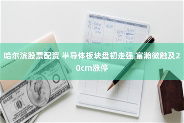 哈尔滨股票配资 半导体板块盘初走强 富瀚微触及20cm涨停